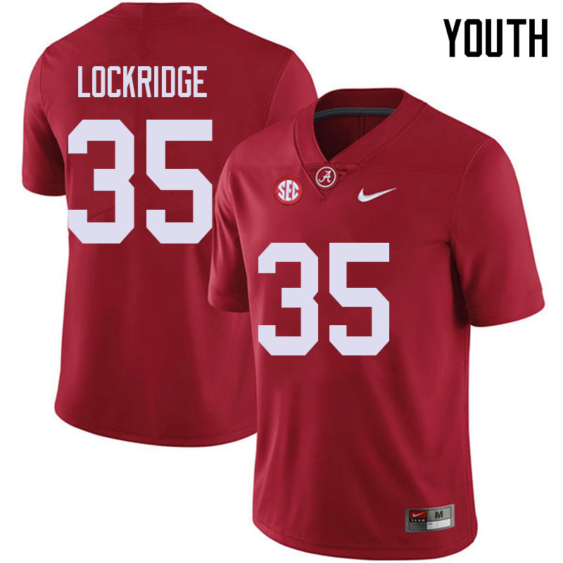 Youth #35 De'Marquise Lockridge Alabama Crimson Tide College Football Jerseys Sale-Red